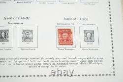 Collection américaine de 1857 aux années 1970 d’environ 1 000 timbres neufs et oblitérés dans un album Minkus