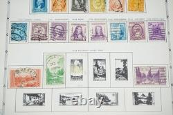Collection américaine de plus de 1 150 timbres d’occasion conservés dans un album Grossman