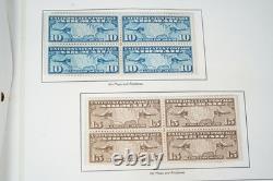 Collection américaine de plus de 200 timbres neufs des années 1920 à 1960, conservés sur des pages d’album