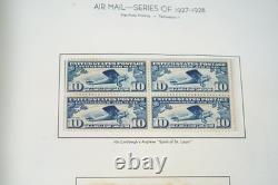 Collection américaine de plus de 200 timbres neufs des années 1920 à 1960, conservés sur des pages d’album
