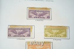 Collection américaine de plus de 200 timbres neufs des années 1920 à 1960, conservés sur des pages d’album