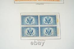 Collection américaine de plus de 200 timbres neufs des années 1920 à 1960, conservés sur des pages d’album