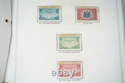 Collection américaine de plus de 200 timbres neufs des années 1920 à 1960, conservés sur des pages d’album