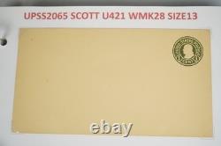 Collection américaine de plus de 50 enveloppes de papeterie postale Scott #u421/u428 dans un album