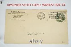 Collection américaine de plus de 50 enveloppes de papeterie postale Scott #u421/u428 dans un album
