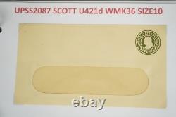Collection américaine de plus de 50 enveloppes de papeterie postale Scott #u421/u428 dans un album