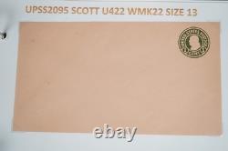 Collection américaine de plus de 50 enveloppes de papeterie postale Scott #u421/u428 dans un album