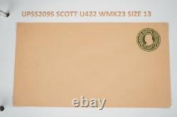 Collection américaine de plus de 50 enveloppes de papeterie postale Scott #u421/u428 dans un album