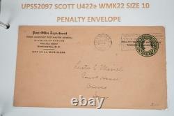 Collection américaine de plus de 50 enveloppes de papeterie postale Scott #u421/u428 dans un album