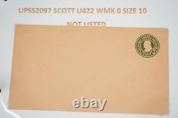 Collection américaine de plus de 50 enveloppes de papeterie postale Scott #u421/u428 dans un album