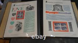 Collection américaine de timbres MNH Panneaux commémoratifs dans deux albums