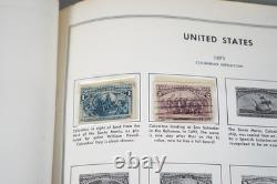 Collection américaine des années 1890-1970 de plus de 700 timbres neufs et oblitérés, conservés dans un album Harris