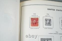 Collection américaine des années 1890-1970 de plus de 700 timbres neufs et oblitérés, conservés dans un album Harris