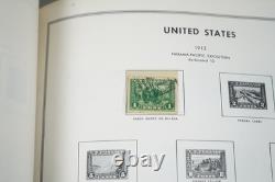 Collection américaine des années 1890-1970 de plus de 700 timbres neufs et oblitérés, conservés dans un album Harris