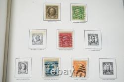 Collection américaine des années 1890-1970 de plus de 700 timbres neufs et oblitérés, conservés dans un album Harris