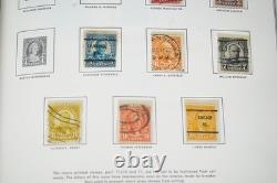 Collection américaine des années 1890-1970 de plus de 700 timbres neufs et oblitérés, conservés dans un album Harris