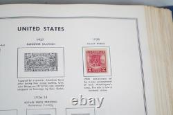 Collection américaine des années 1890-1970 de plus de 700 timbres neufs et oblitérés, conservés dans un album Harris