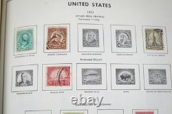 Collection américaine des années 1890-1970 de plus de 700 timbres neufs et oblitérés, conservés dans un album Harris