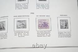 Collection américaine des années 1890-1970 de plus de 700 timbres neufs et oblitérés, conservés dans un album Harris