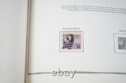 Collection américaine des années 1890-1970 de plus de 700 timbres neufs et oblitérés, conservés dans un album Harris
