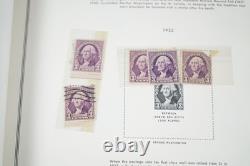 Collection américaine des années 1920-1960 de plus de 425 blocs et timbres isolés, principalement neufs, dans un album Harris