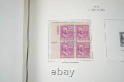 Collection américaine des années 1920-1960 de plus de 425 blocs et timbres isolés, principalement neufs, dans un album Harris