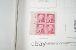Collection américaine des années 1920-1960 de plus de 425 blocs et timbres isolés, principalement neufs, dans un album Harris