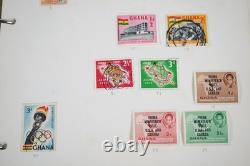 Collection britannique d'Afrique de plus de 1 900 timbres neufs et usagés stockés dans un album