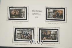 Collection commémorative américaine 2009 de 85 timbres et 25 feuillets dans un album White Ace