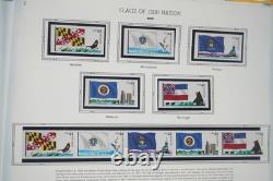 Collection commémorative américaine 2009 de 85 timbres et 25 feuillets dans un album White Ace