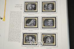 Collection commémorative américaine 2009 de 85 timbres et 25 feuillets dans un album White Ace