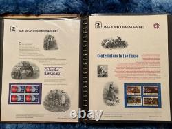 Collection commémorative américaine, classeur, 42 panneaux, 1975-1978