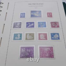 Collection complète de timbres allemands de la RDA 1949-1990 en 4 albums Leuchtturm