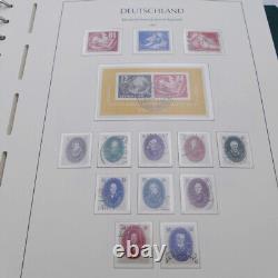 Collection complète de timbres allemands de la RDA 1949-1990 en 4 albums Leuchtturm