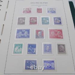 Collection complète de timbres allemands de la RDA 1949-1990 en 4 albums Leuchtturm