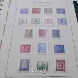 Collection complète de timbres allemands de la RDA 1949-1990 en 4 albums Leuchtturm