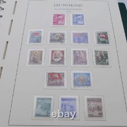 Collection complète de timbres allemands de la RDA 1949-1990 en 4 albums Leuchtturm