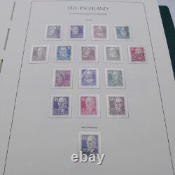 Collection complète de timbres allemands de la RDA 1949-1990 en 4 albums Leuchtturm