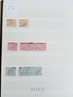 Collection d’Égypte 1866 1906 avec de nombreux doublons de l’émission dans un album