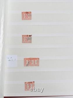 Collection d’Égypte 1866 1906 avec de nombreux doublons de l’émission dans un album