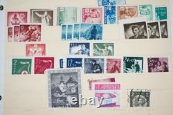 Collection d'Europe de l'Est de plus de 3300 timbres neufs et oblitérés, conservés dans un album