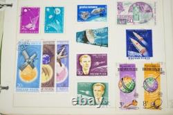 Collection d'Europe de plus de 3900 timbres neufs et usagés rangés dans un album sur des pages