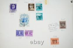 Collection d'Europe de plus de 3900 timbres neufs et usagés rangés dans un album sur des pages