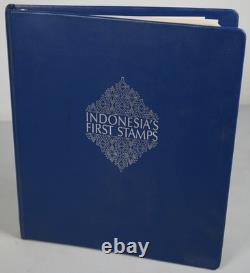 Collection d'Indonésie de 140 timbres et 4 feuillets dans un album spécialisé et pages d'album