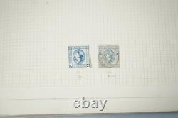 Collection d'Italie de plus de 1400 timbres neufs et utilisés dans un album sur pages quadrillées