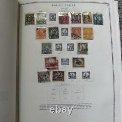Collection d’album de timbres des États-Unis Scott’s Minuteman vintage des années 1870 aux années 1970