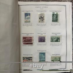 Collection d’album de timbres des États-Unis Scott’s Minuteman vintage des années 1870 aux années 1970