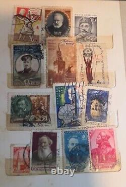 Collection d'album de timbres soviétiques russes 1951-1980 194 pcs