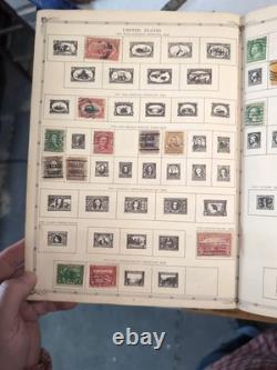 Collection d’album de timbres vintage Regent World, certains timbres rares de collection
