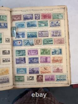 Collection d’album de timbres vintage Regent World, certains timbres rares de collection